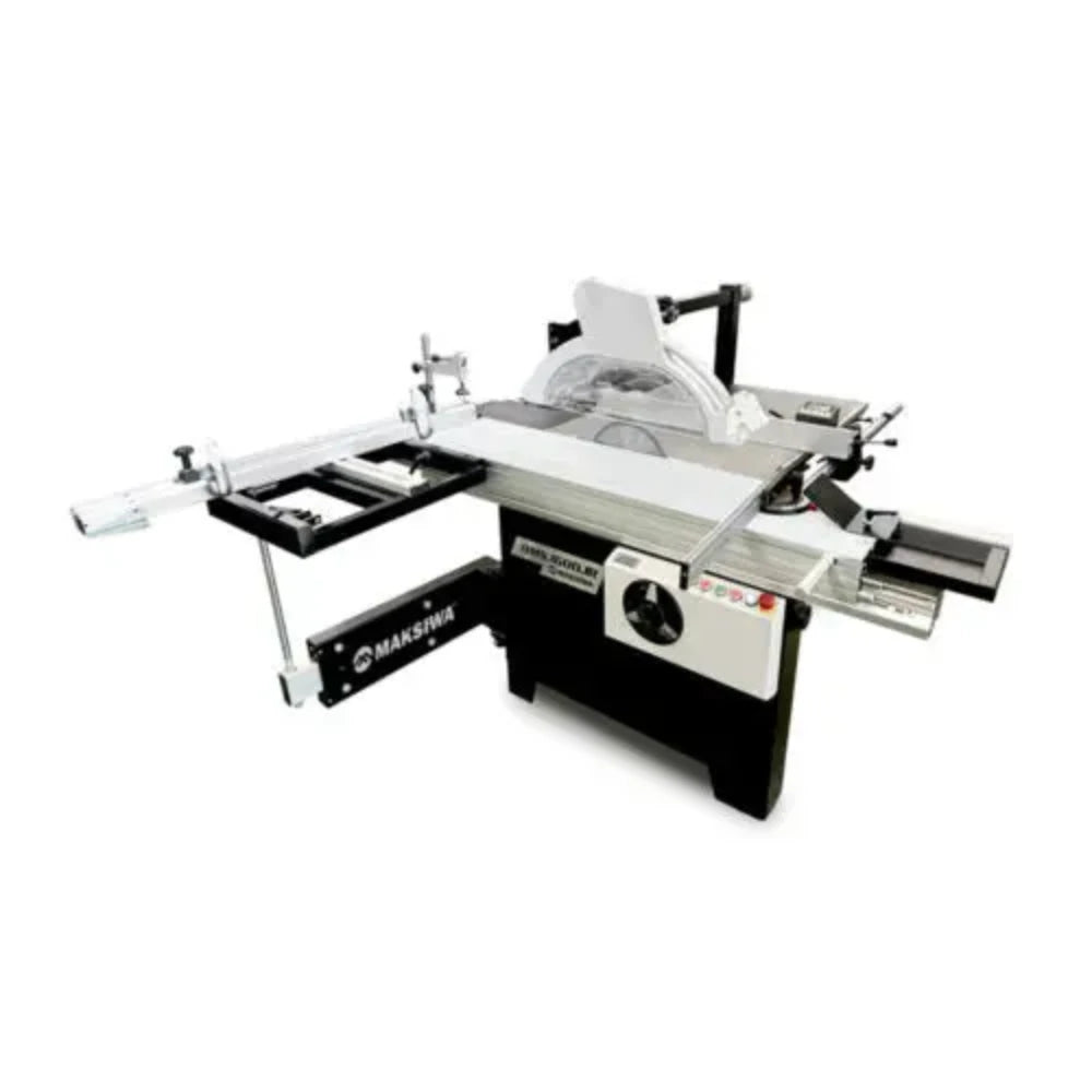 Maksiwa BMS.1600.IR sliding table saw Dado Edition with outrigger