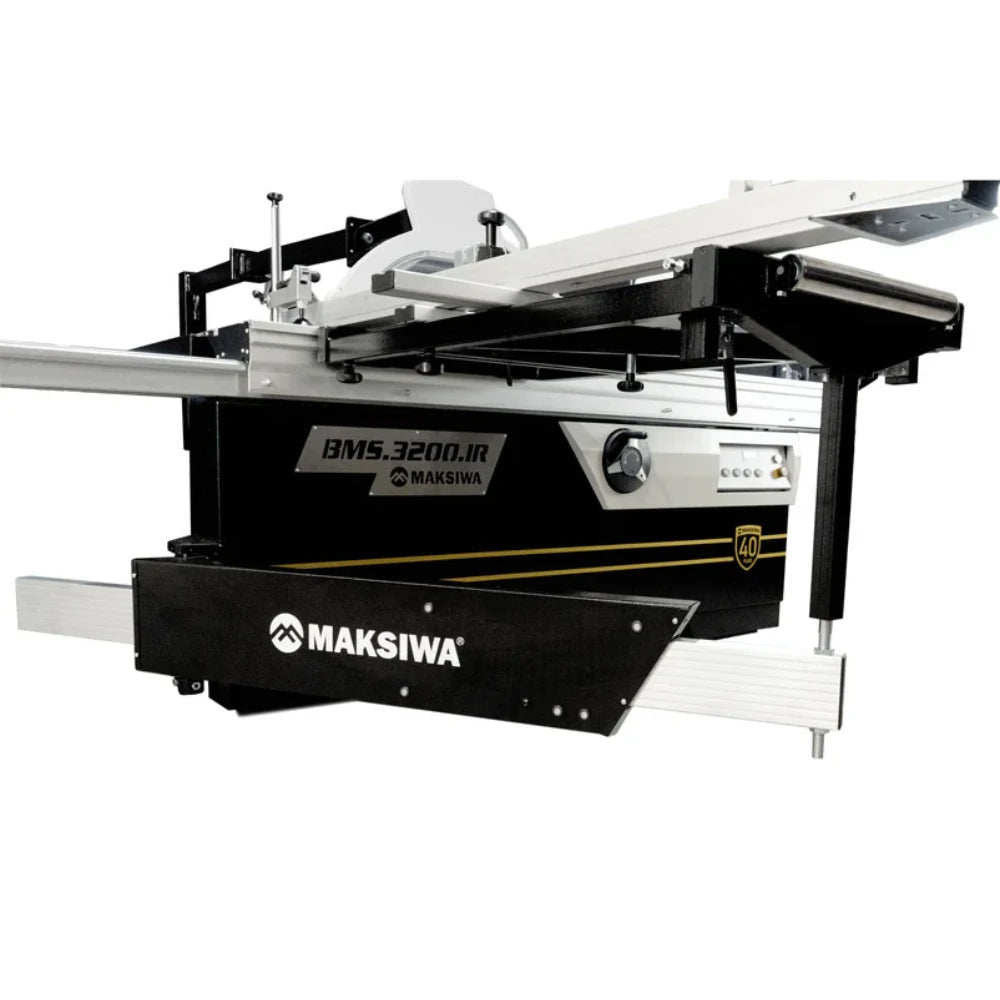 Maksiwa BMS.3200.IR Dado Edition sliding panel saw with sliding table and extended crosscut fence