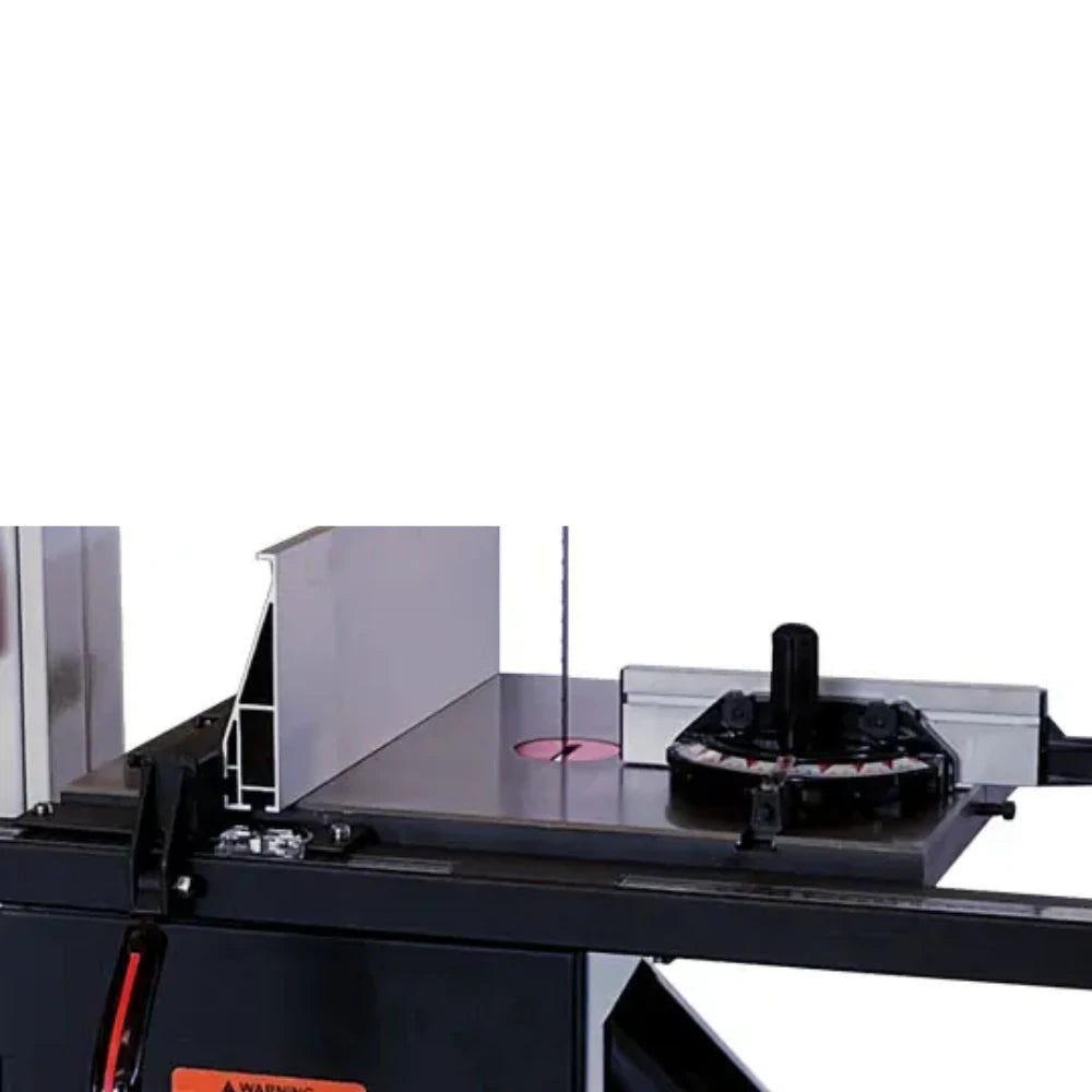 Tilt table trunnion and angle scale for bevel cutting setup