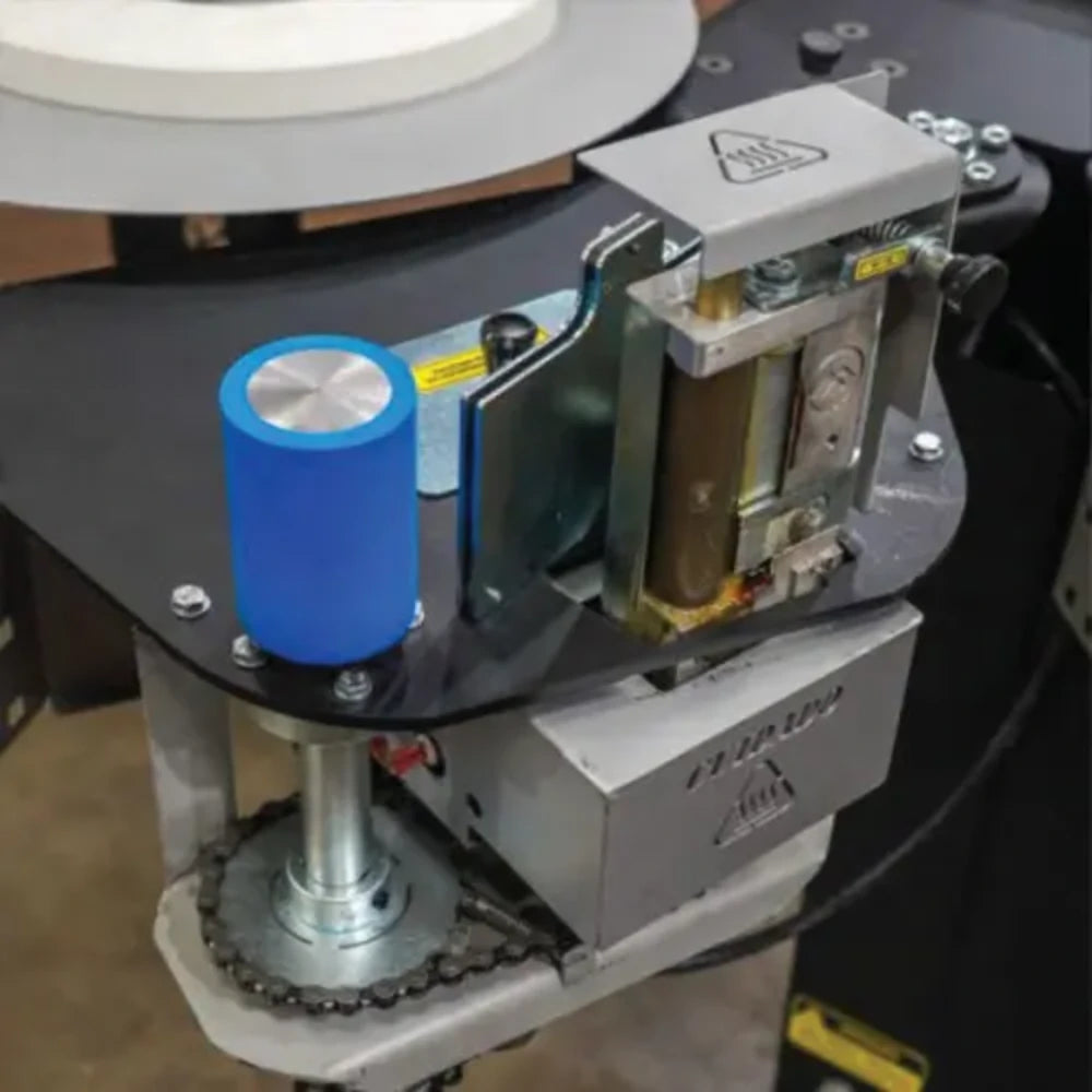 Maksiwa CBC/2.MR dual glue pot cabinet edgebander with long roller infeed/outfeed table