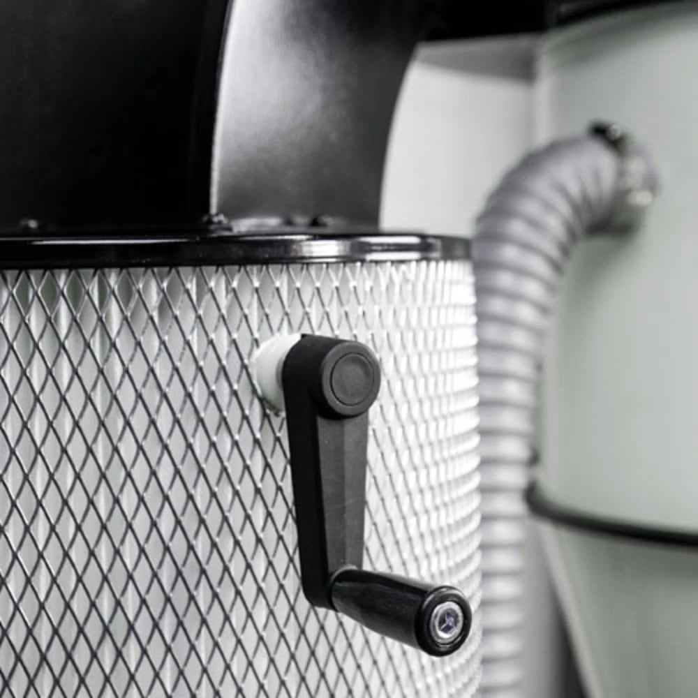 Heavy-duty caster wheel base for moving cyclone dust collector