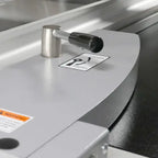 Digital control panel with emergency stop and angle presets