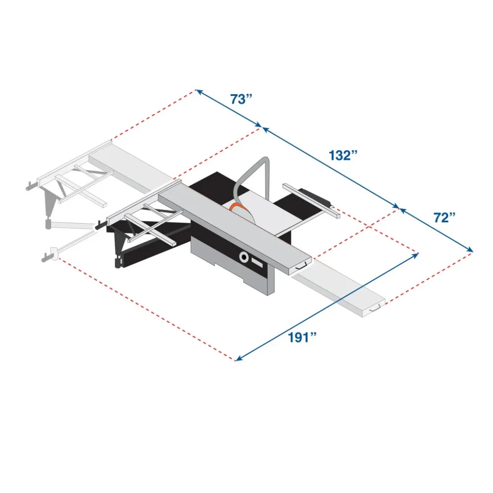Flip stop handle for setting repeat crosscut lengths on outrigger