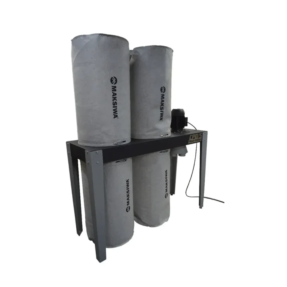 Five-port inlet manifold for connecting multiple woodworking machines