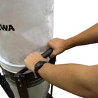 Dust collector motor housing with safety switch and wiring box