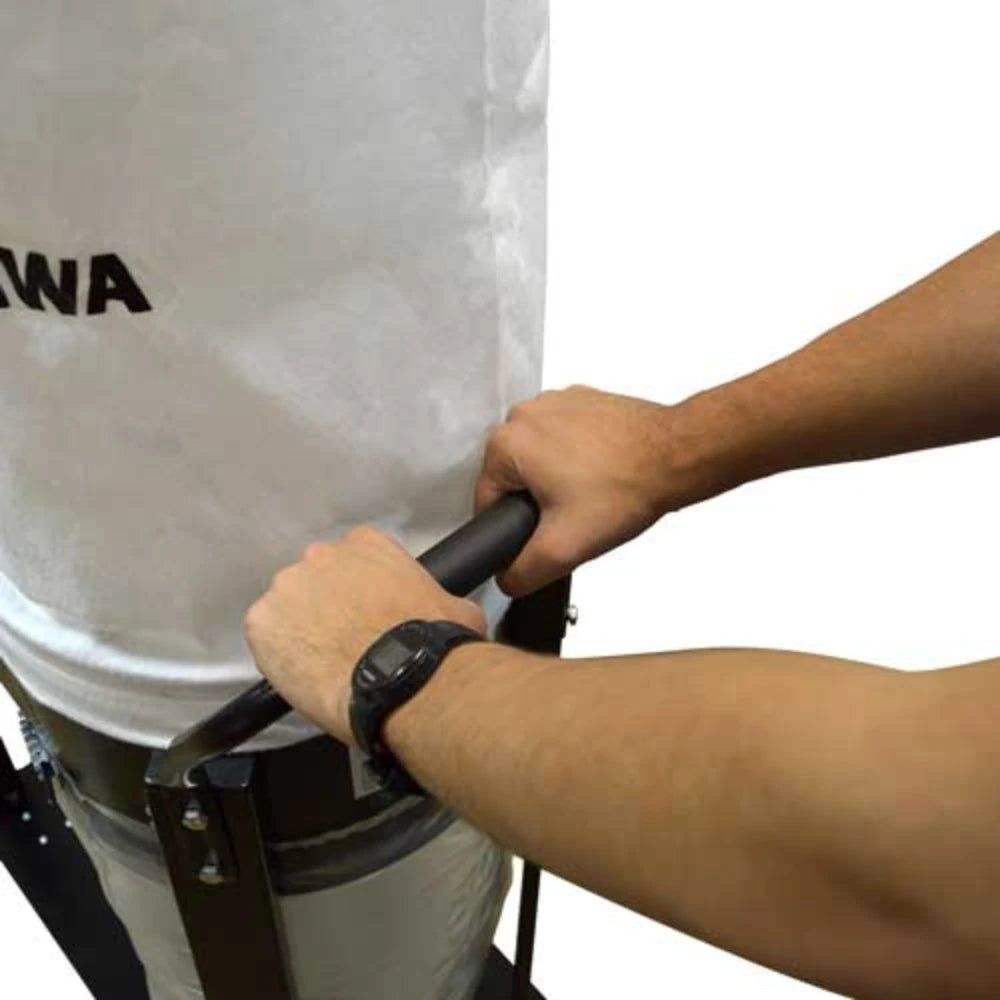 Dust collector motor housing with safety switch and wiring box