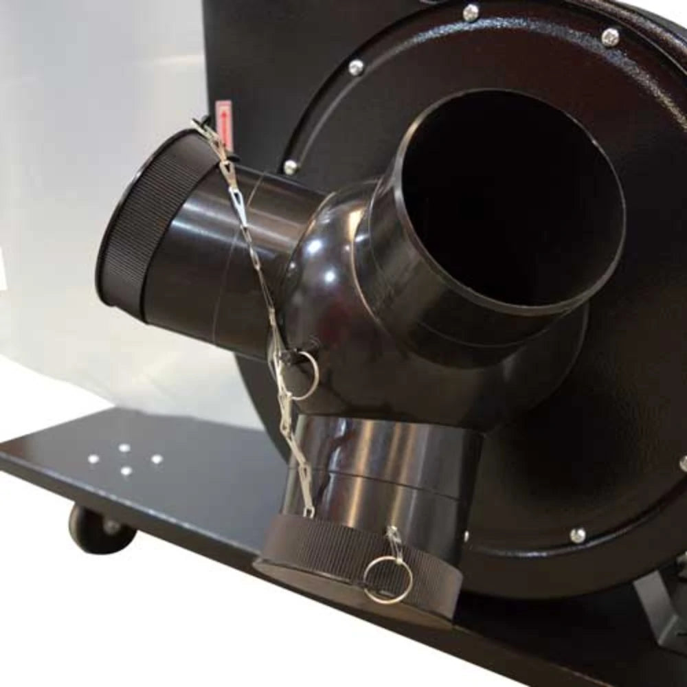 Close-up of Maksiwa logo on upper dust filter bag