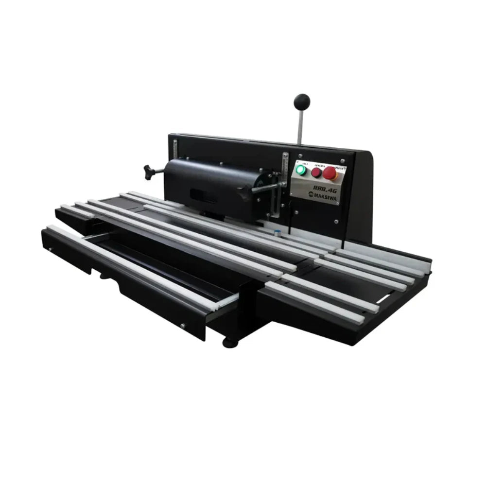 Maksiwa RBB.4G edge trimmer machine with adjustable fence and worktable