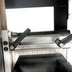 Fence scale and adjustment levers for accurate hole spacing setup