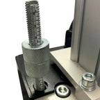 Air regulator gauge controlling pneumatic pressure for consistent boring