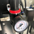 End stop and ruler guide for repeatable cabinet drilling positions