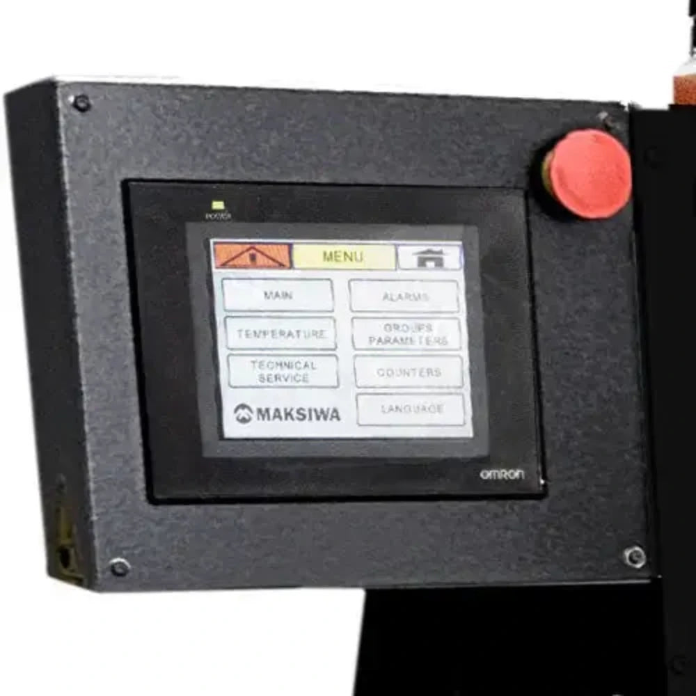 Maksiwa CBC.PCR Platinum edgebander with touchscreen control and corner rounding