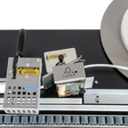 Detail of roller table surface for smooth panel feeding