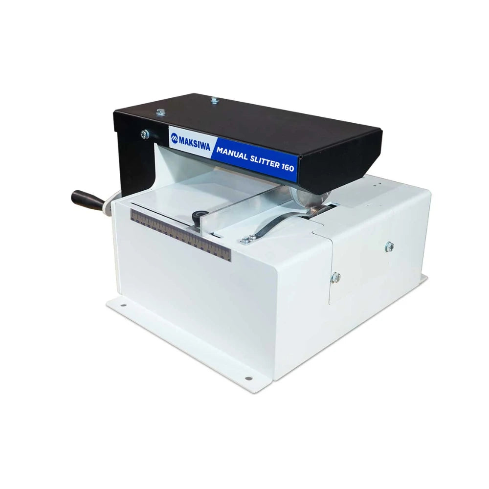 Maksiwa manual slitter F.160 bench machine for edging tape cutting
