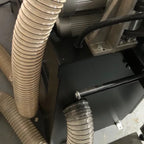 Maksiwa Titanium edge bander CBC.T with enclosed processing hood and operator control panel