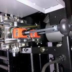 Maksiwa Titanium edge bander CBC.T with enclosed processing hood and operator control panel
