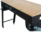 Maksiwa MA.1000 workbench with wooden top and metal frame legs